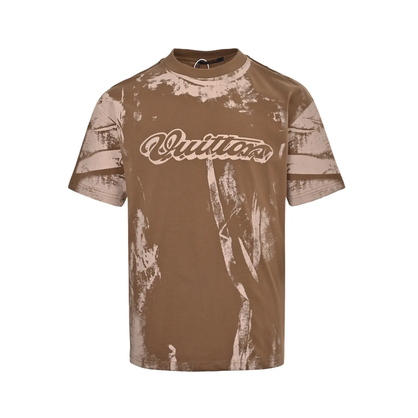 Louis Vuitton/Louis Vuitton optical illusion tie-dye printed short sleeves